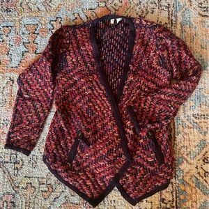 Moth Vibrant Knit Sweater - Maroon, Purple, Orange